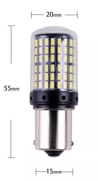 BAY15D 144 LED pære med CANBUS - 12 - 24v