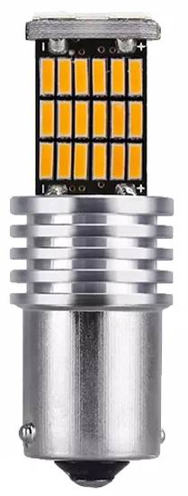 BA15S 45 LED pære med CANBUS, 12 - 24v