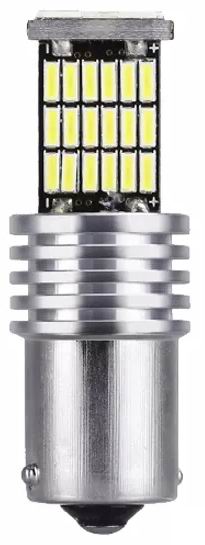 BA15S 45 LED pære med CANBUS, 12 - 24v