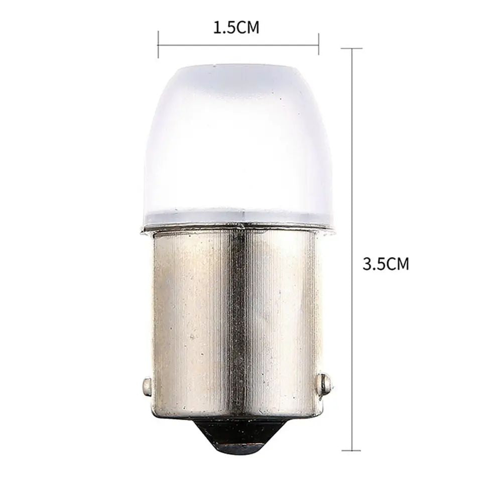 BA15S LED pære med blink - 12v