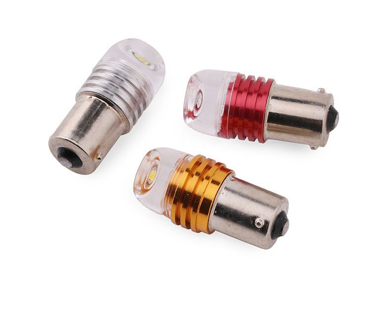 BA15S LED pære med blink - 12v