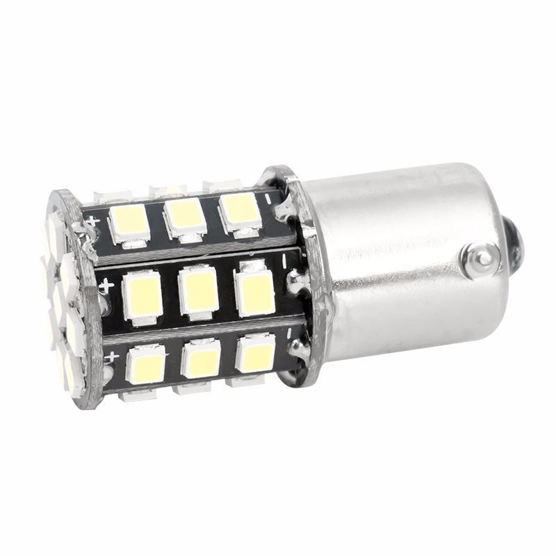 BA15S  LED pære med 33 LED - 12v