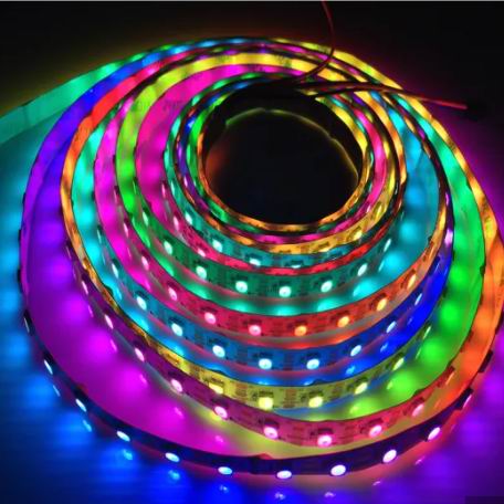 5 meter, 12 volt, 60 watt, 300 LED, IP65, MAGIC LED strip - WS2811 - KUN STRIP