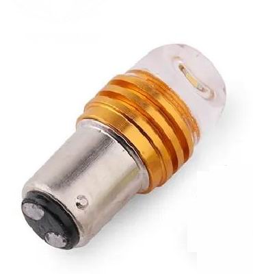 BA15S LED pære med blink - 12v