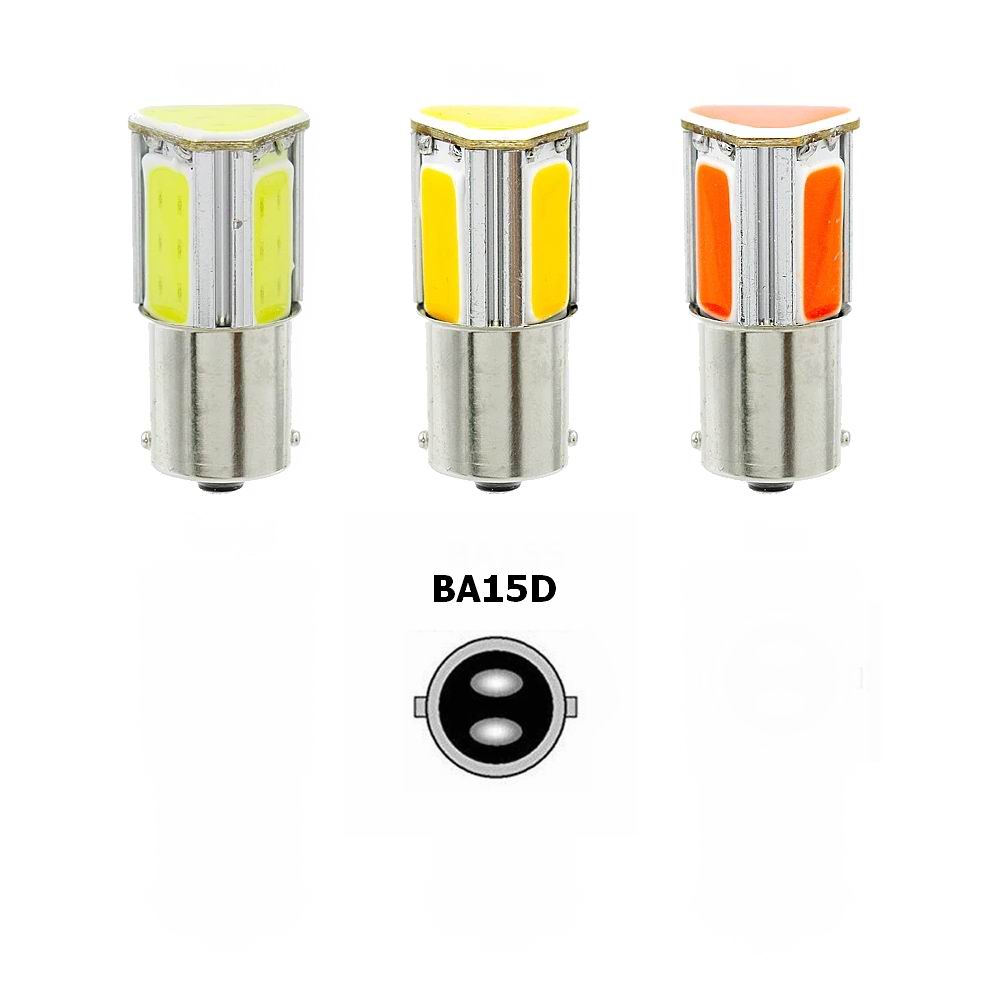 BAY15D COB LED pære - 12v