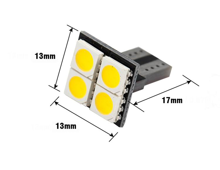 T10 W5W LED pære - 12v