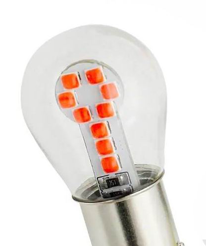 BA15S LED pære, 12v