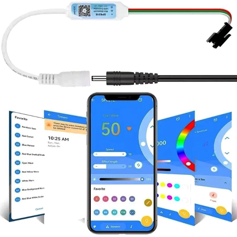 5 meter MAGIC  NEON Led strip, 12 volt,  600 LED. KOMPLET SÆT