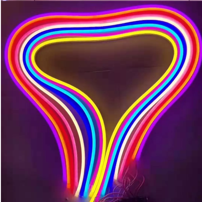 5 meter RGB  NEON Led strip, 12 volt, 40 watt, 3600 lumen, IP67, 600 LED.