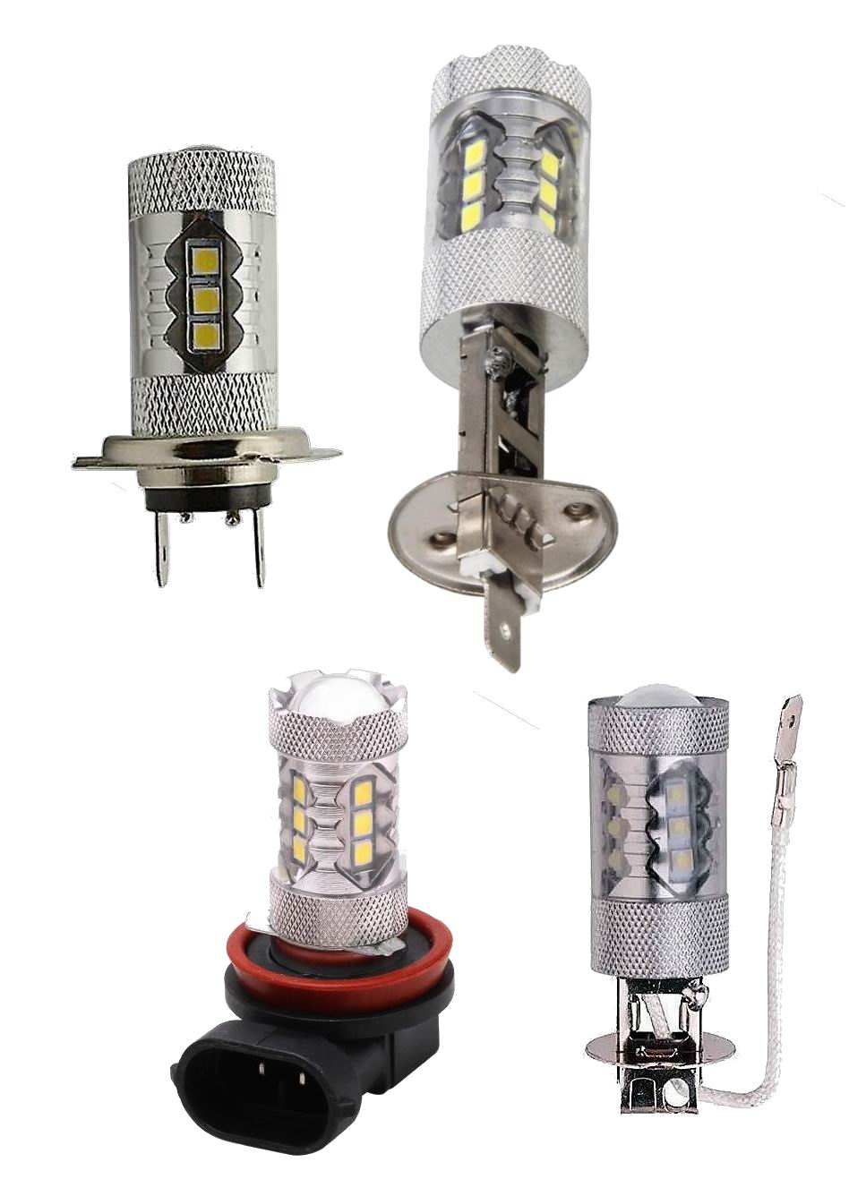 LED pære til tågelygter 18 x 5w CREE, 12 - 24 volt