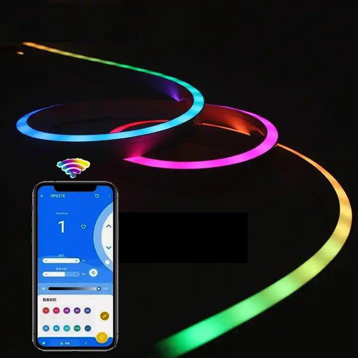 5 meter MAGIC  NEON Led strip, 12 volt,  600 LED. KOMPLET SÆT