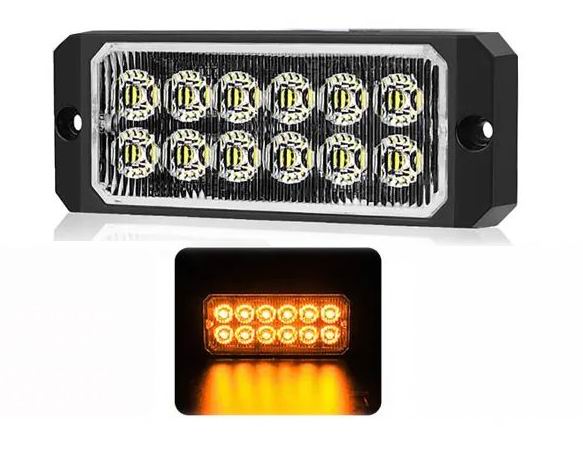 12 LED Blitzblink / strobe blink 12v / 24v - KRAFTIG MODEL