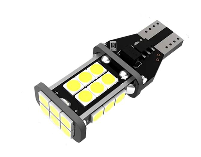 T15 W16W LED  pære - 24 SMD LED, 12v - CANBUS
