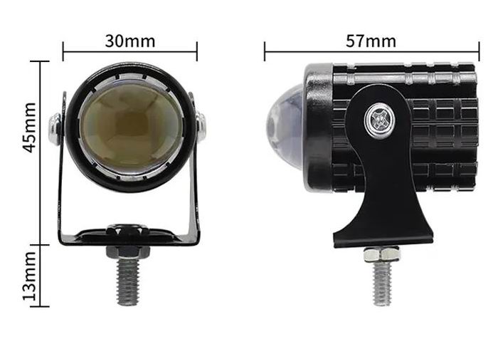 LED Bullet projektør 2 x 20 watt 12 - 80 volt