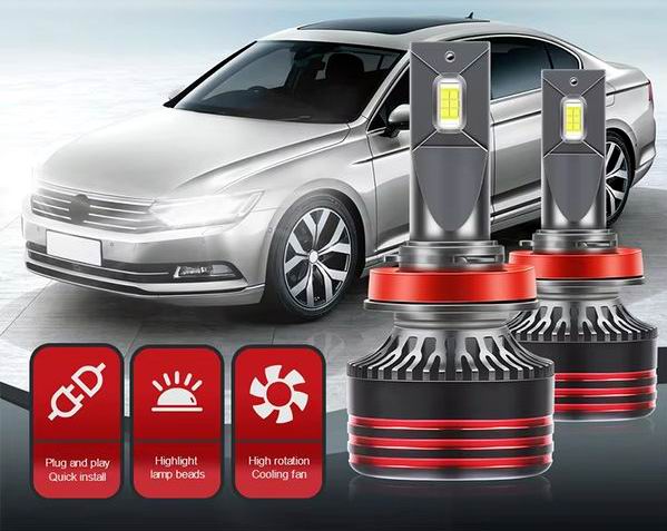 Canbus LED forlygtepærer med ekstern styreboks - 60 watt