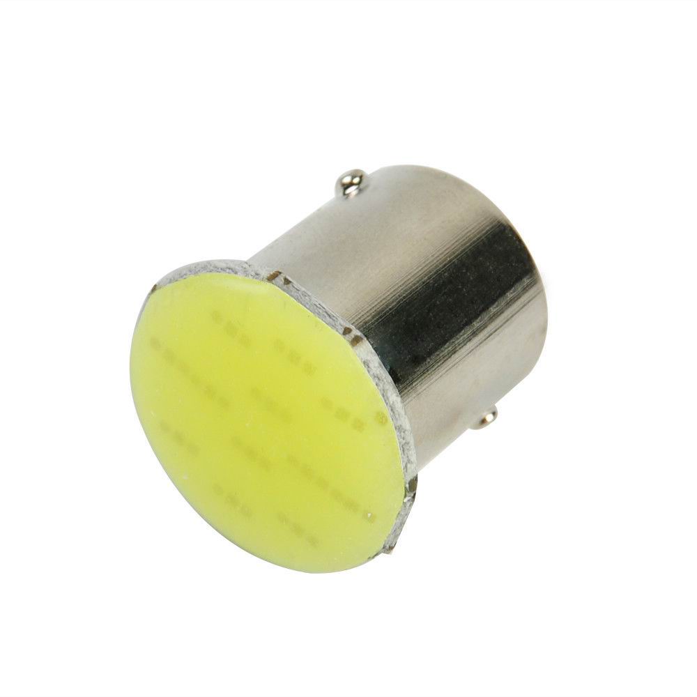 BA15S COB LED pære - 2 stk - 12v
