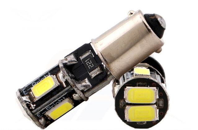 BA9S Canbus pære med 6LED - 12v