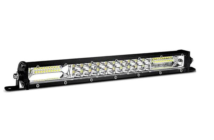 Super slim 80 watt LED lys bar, Hvid + Gul med blitzblink