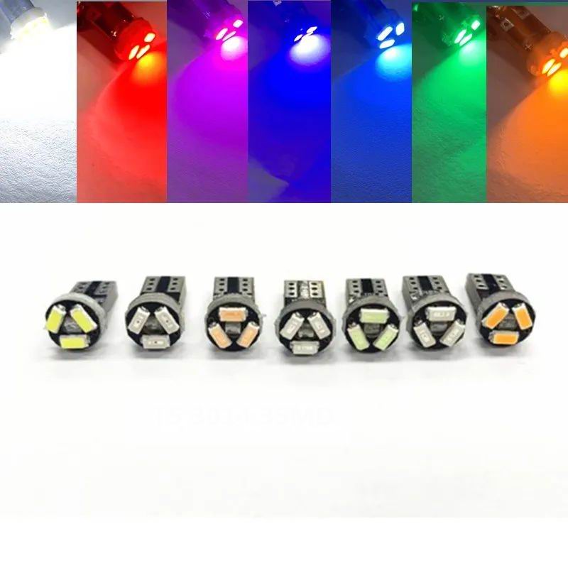 T5 LED Instrument pærer med 3 LED - 12v