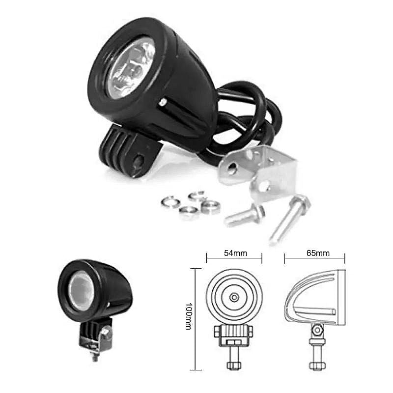 LED projektør 10 watt 12 volt - Kraftig model