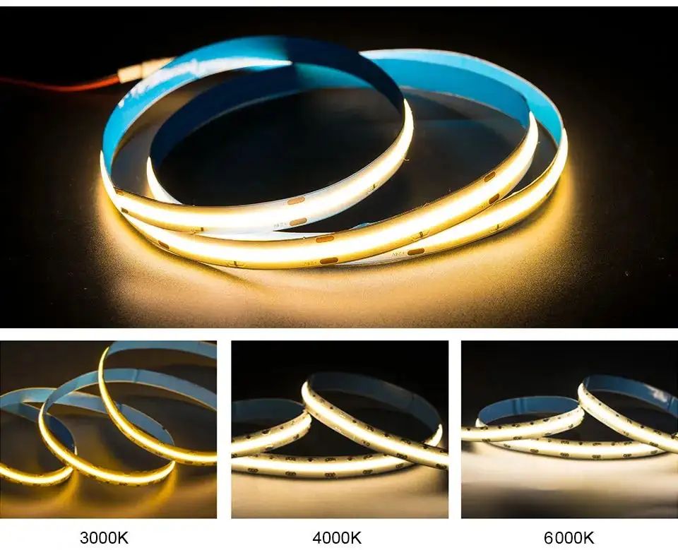 5 meter, 12 volt, 48 watt, IP44, COB LED strip