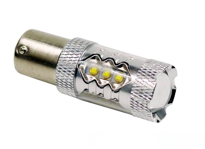 BA15S LED pære 18 x 5w CREE 12-24 volt