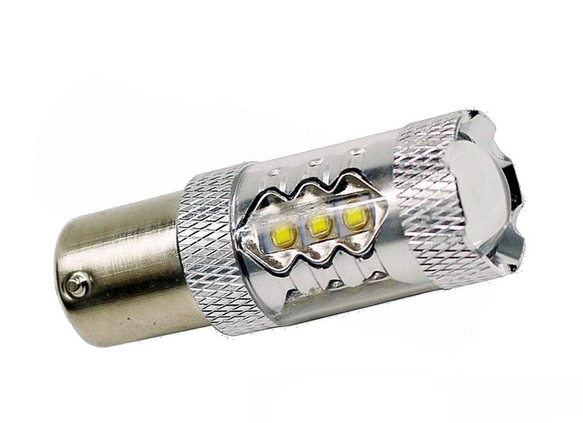 BAY15D  -  P21/5w LED pære 18 x 5w CREE 12 - 24 volt