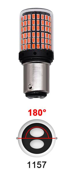 BAY15D 144 LED pære med CANBUS - 12 - 24v
