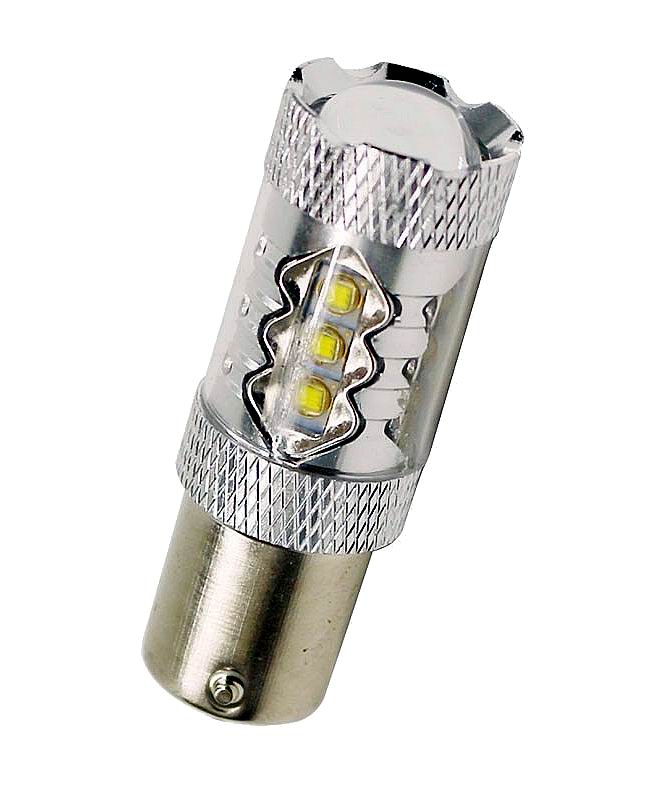 BAY15D  -  P21/5w LED pære 18 x 5w CREE 12 - 24 volt