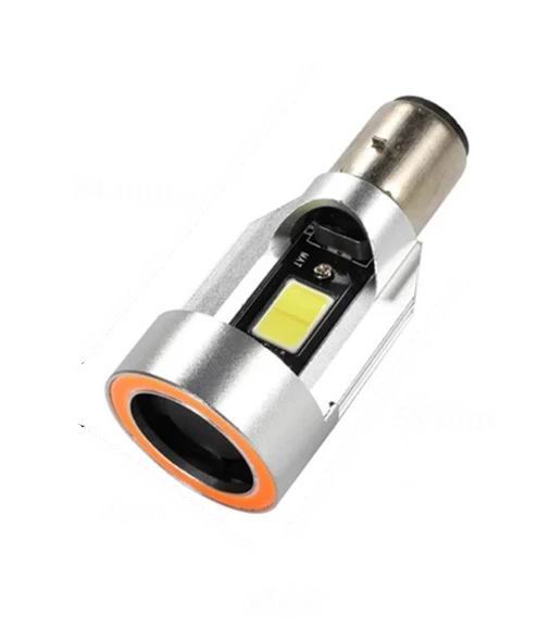 BA20D / H6 LED forlygtepærer til Scooter  / Motorcykel med angel eye - 12v