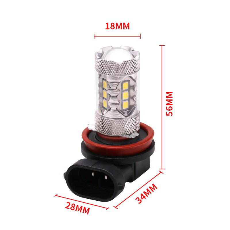 LED pære til tågelygter 18 x 5w CREE, 12 - 24 volt