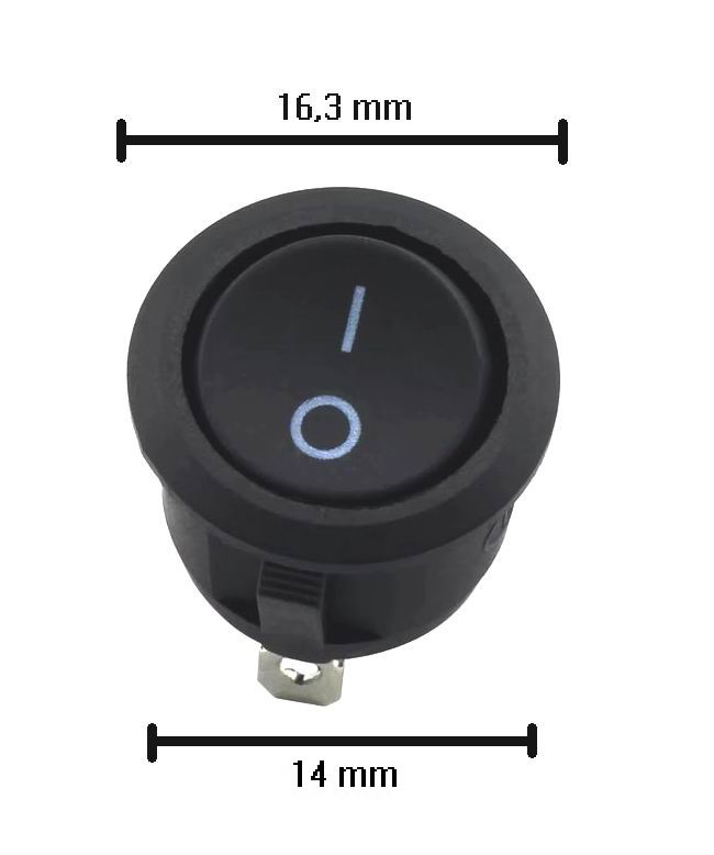 Vippe kontakt - 15mm