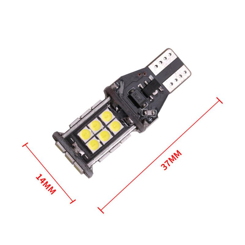 T15 W16W LED  pære - 24 SMD LED, 12v - CANBUS