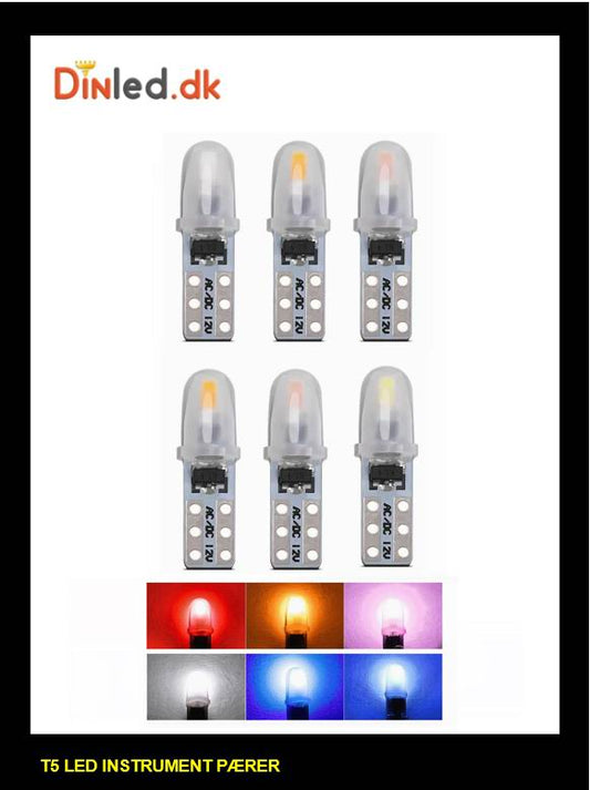 T5 LED Instrument pærer - 12v