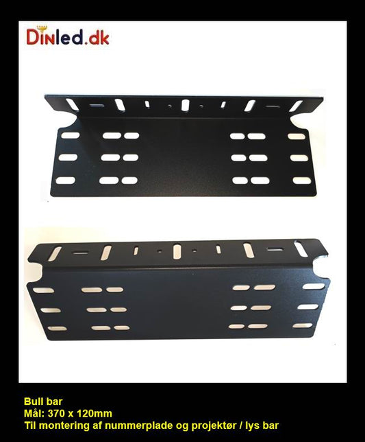 Bull bar - nummerpladeholder 370 mm