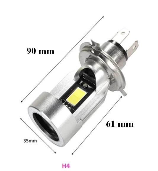 H4 LED forlygtepærer til Scooter  / Motorcykel med angel eye - 12v