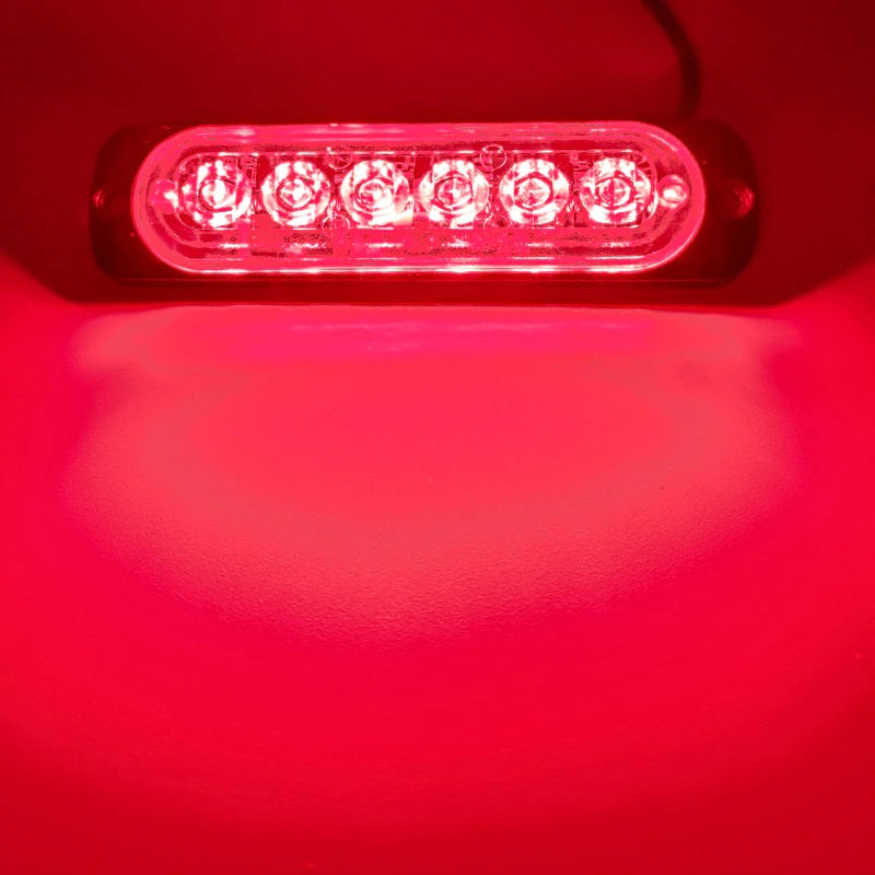 6 LED Blitzblink / strobe blink 12v / 24v - ALUMINIUM
