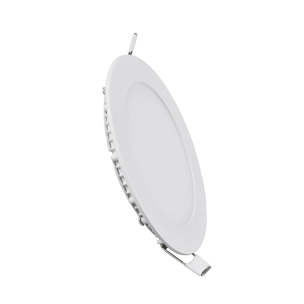 LED Indbygningslys rund 9w 220v, varmt lys - LAGER RYDNING