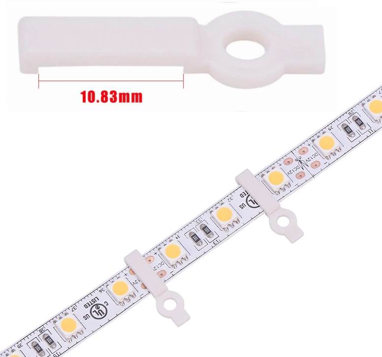 Monterings clips 8, 10, 12 mm  20 stk