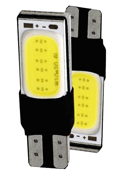 T10 W5W LED COB pære  -  12v