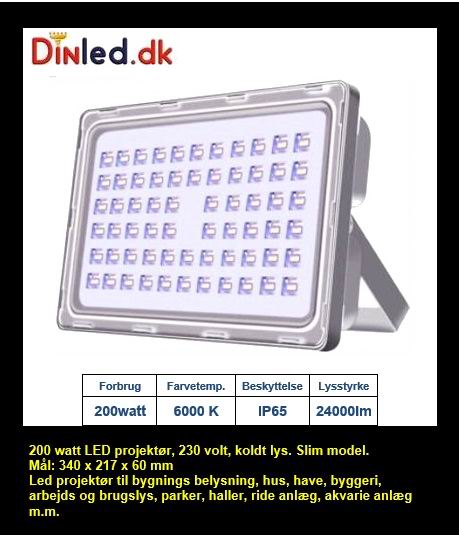 200w Professionel LED projektør