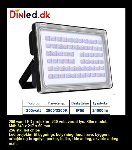 200w Professionel LED projektør