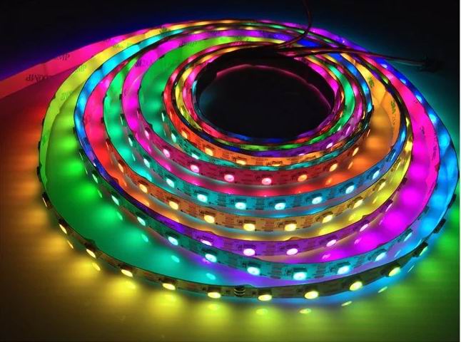 5 meter, 12 volt, 30 watt, 150 LED, MAGIC LED strip, IP65 - WS2811 - KUN STRIP