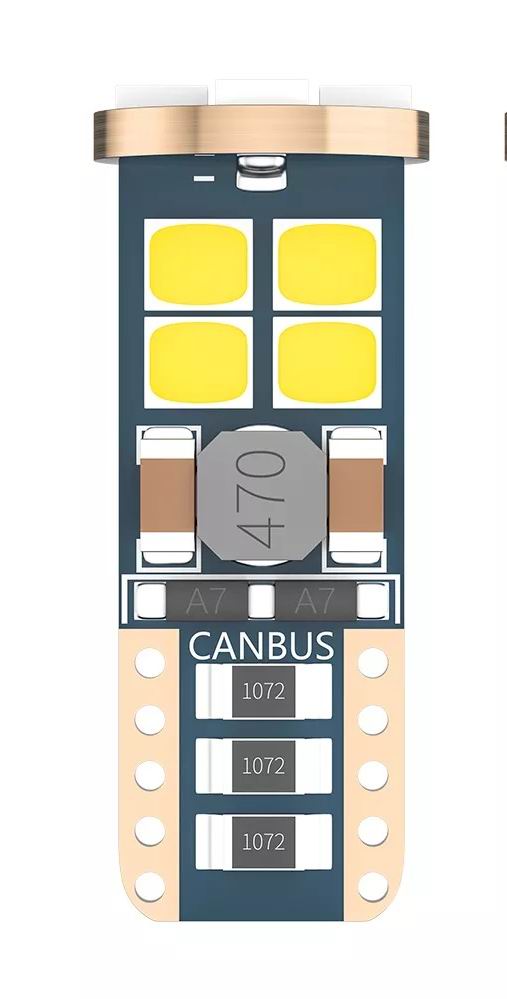 T10 W5W LED pære med CANBUS - 12v