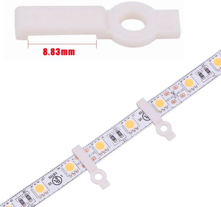 Monterings clips 8, 10, 12 mm  20 stk