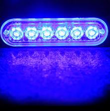 6 LED Markeringslys 12v - Kraftig model