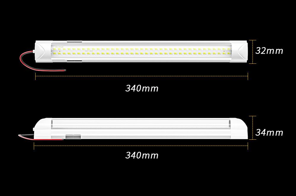 Kabine / Fragtrums lampe 10 - 12 watt, 10-80 volt