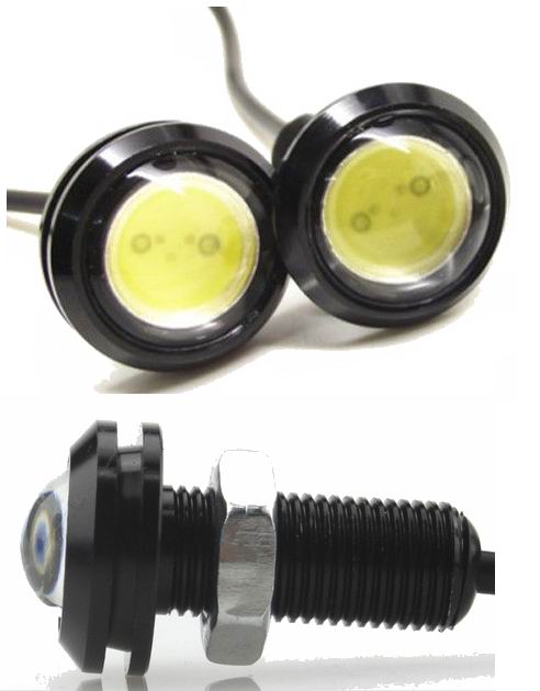 Eagle Eye LED lampe, 12volt, Sæt med 2 stk.