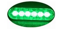 6 LED Blitzblink / strobe blink 12v / 24v - ALUMINIUM