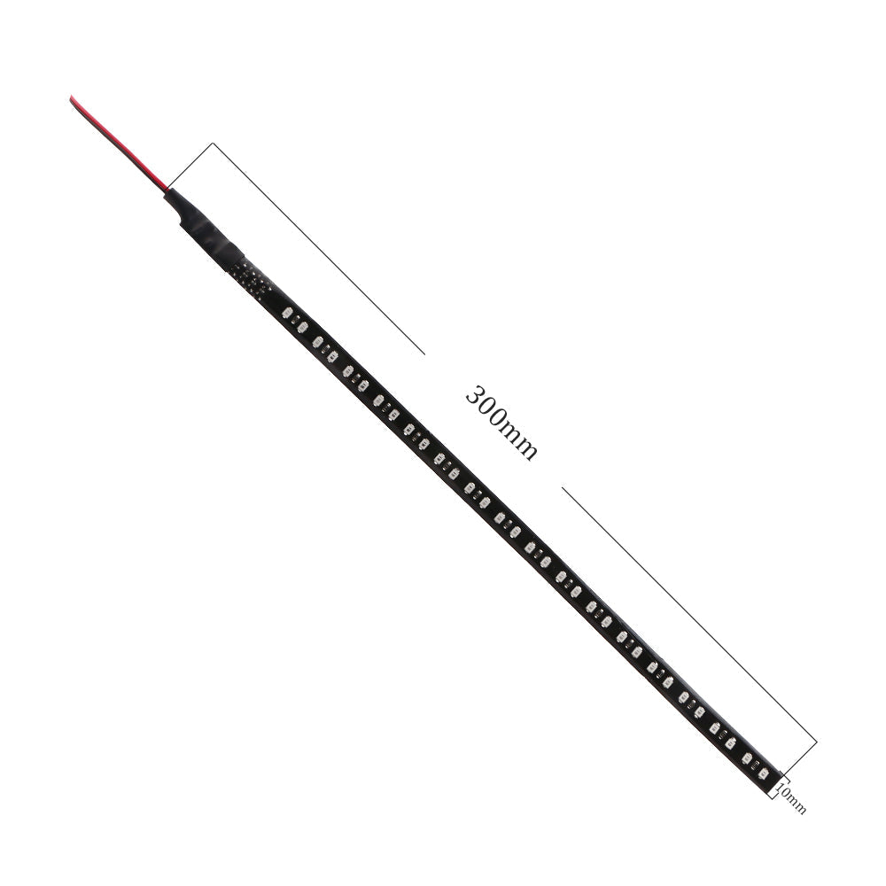 LED flexible strip 60cm med blitz / strobe funktion, vandtæt, 12v.